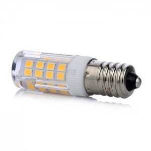 LED lámpa , égő , kukorica , E14 foglalat , 5 Watt , 360° , hideg fehér