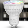 LED lámpa , égő , szpot ,  GU10 foglalat , 4 Watt , RGB + fehér , állítható fehér színárnyalat