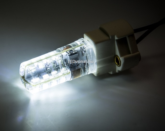 LED lámpa , égő , kukorica , G9 foglalat , 5 Watt , 320° , meleg fehér