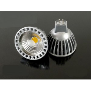 LED lámpa , 12V DC , MR16 foglalat , 6 Watt , 50° , hideg fehér