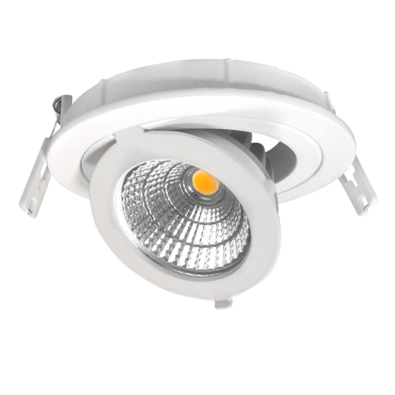 Optonica LED szpot   mélysugárzó   12 W   süllyesztett   állítható   kerek   hideg fehér