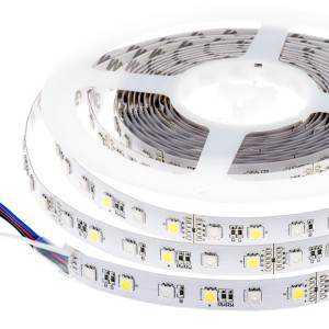 LED szalag , 5050 , 60 led/m , 10,8W/m , RGBW , DW = természetes fehér méteres
