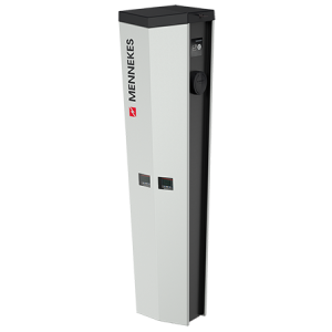 MENNEKES AMEDIO Professional+ 22 oszlopos gyorstöltő 2x22KW 3x63A RFID LCD IP54 Type2 OCPP 1.6J MID hiteles mérővel