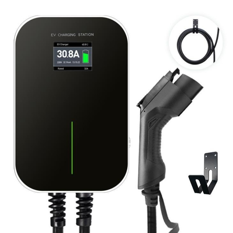 Besen BASIC autó fali töltő 1 fázisú fix 6m kábellel, Type1, 3,7kW