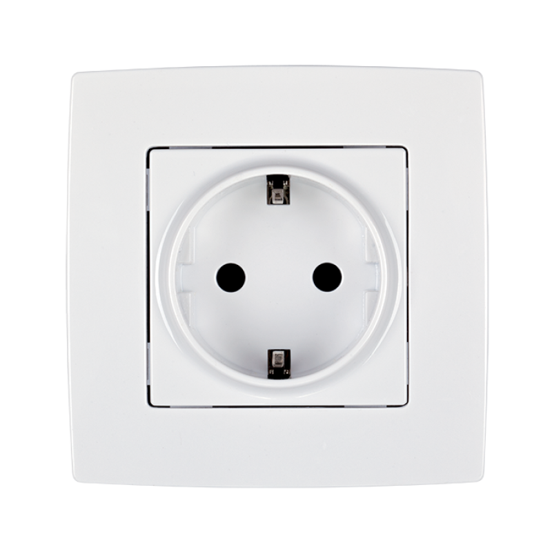 Elmark City földelt dugalj 16A - fehér