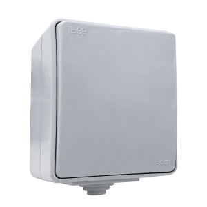 Falon kívüli IP65 védettségű 1 Pólusú kapcsoló szűrke