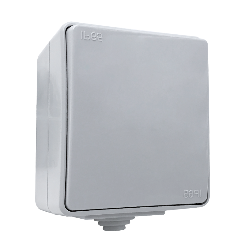 Falon kívüli IP65 védettségű 1 Pólusú kapcsoló szűrke