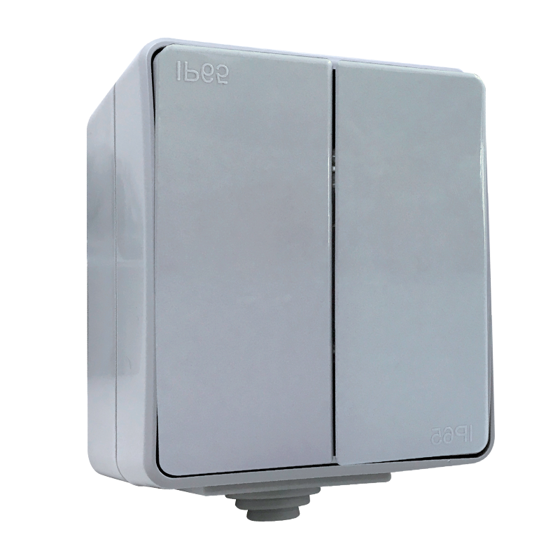 Falon kívüli IP65 védettségű csillár kapcsoló szűrke