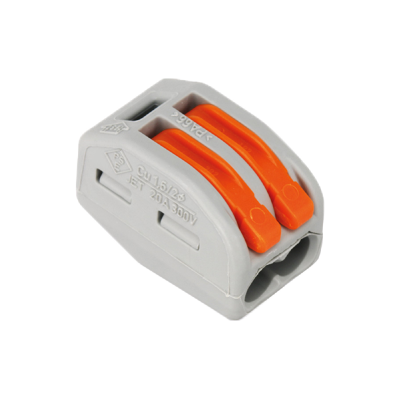 2 vezetékes 1 pólusú gyorscsatlakozó sodrott vezetékhez 300V 20A  4mm2