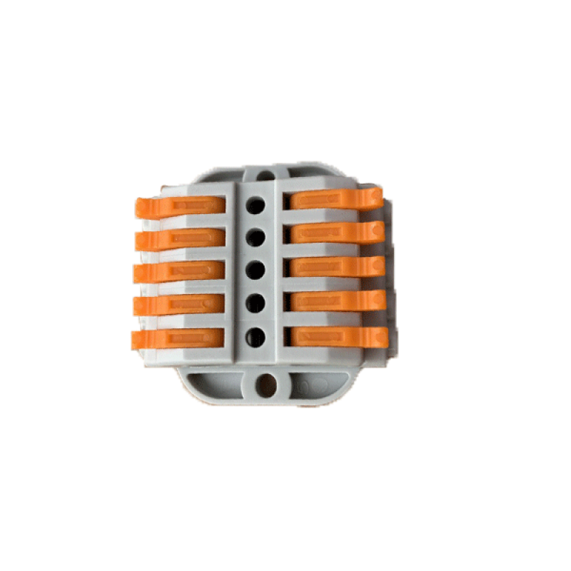 10 vezetékes 5 pólusú gyorscsatlakozó toldó sodrott vezetékhez 600V 32A 4mm2