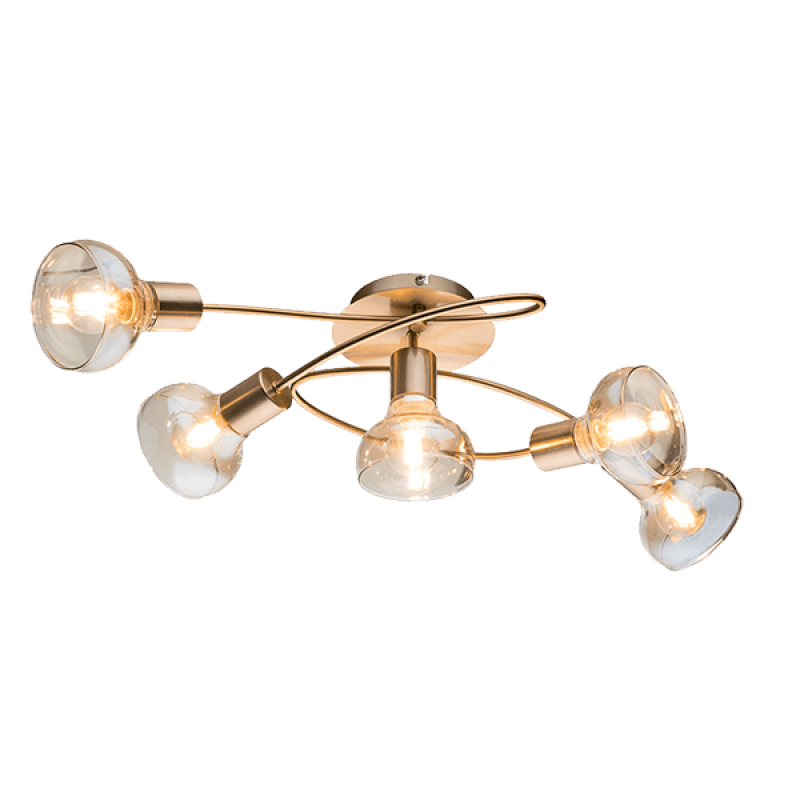 Addy arany csillár, 5xE14, IP20