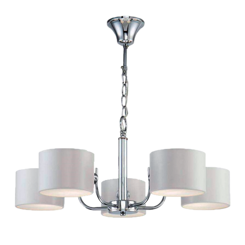 MELODY Króm / Fehér csillár 5xE14 foglalattal D600mm