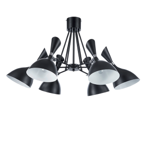 MORGAN csillár 6xE14 foglalattal Fekete