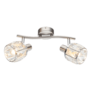 SHEEN Spot mennyezeti lámpa 2xE14 Szatén Nikkel