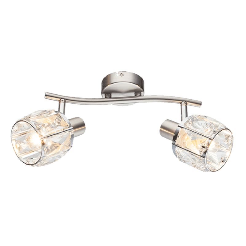 SHEEN Spot mennyezeti lámpa 2xE14 Szatén Nikkel