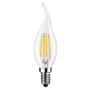 Dimmelhető Filament LED égő 5W 2700K (Meleg Fehér) E14 gyertya forma