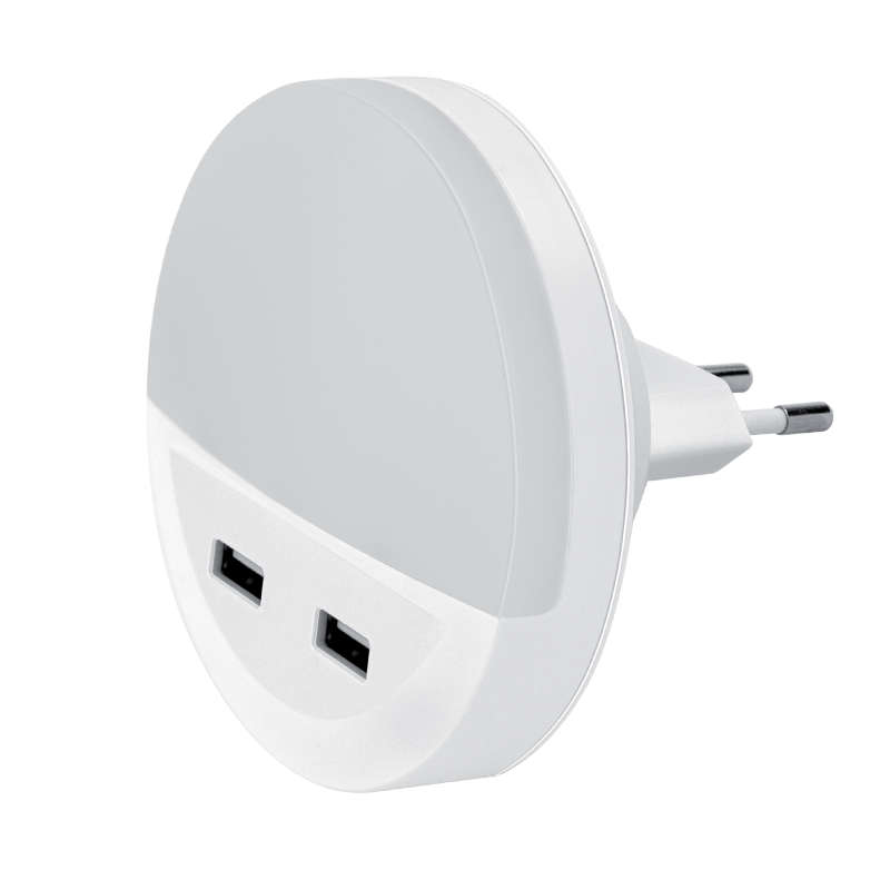 LED éjszakai irányfény 2xUSB 3000K