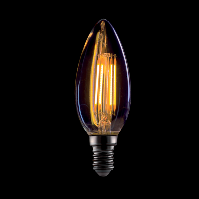Dimmelhető vintage LED lámpa, izzó 4 W 2800-3200K E14 gyertya
