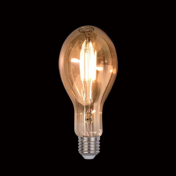 Dimmelhető vintage LED lámpa, izzó, 8 W E27 2800-3000 K, D110, arany színű bura
