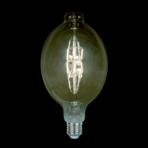 Dimmelhető vintage LED lámpa, izzó, 8 W, E27, 2800-3000 K, D180, füstszínű bura