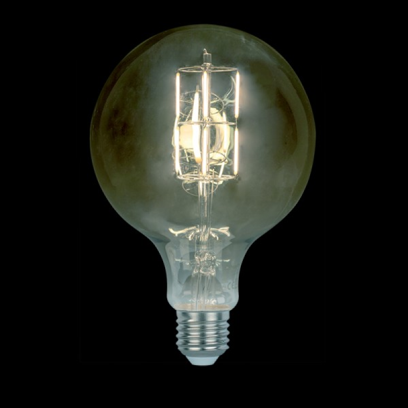 Dimmelhető vintage Led lámpa izzó, 8 W, E27, 2800-3000 K, D150 füstszínű bura