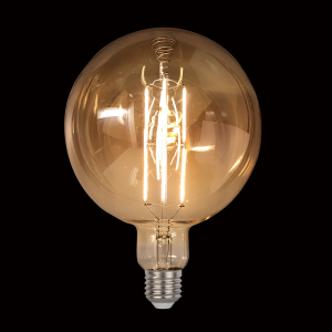 Dimmelhető vintage Led lámpa izzó, 8 W, E27, 2800-3000 K, D200 aranyszínű bura