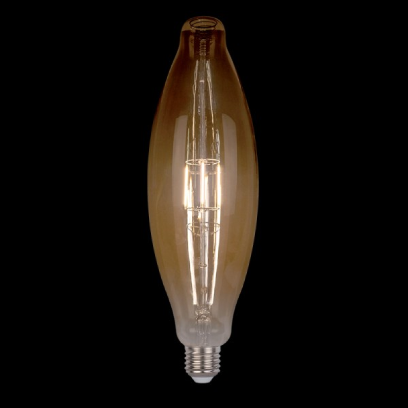 Dimmelhető vintage Led lámpa izzó, 8 W, E27, 2800-3000 K, D125 aranyszínű bura