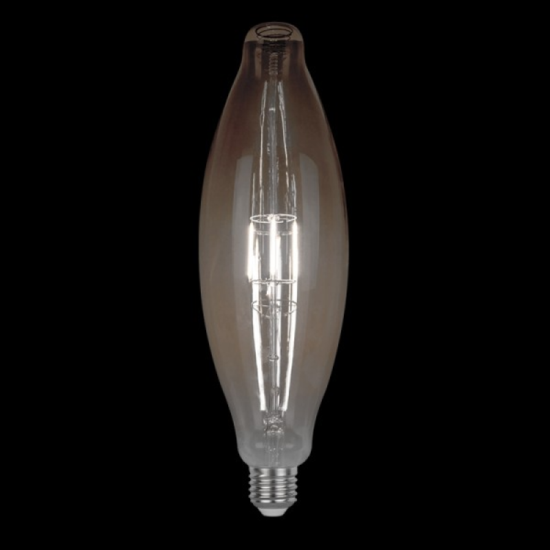 Dimmelhető vintage Led lámpa izzó, 8 W, E27, 2800-3000 K, D125 füstszínű bura