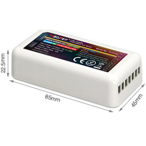 Miboxer RGB-CCT (RGB+2700K-6500K) LED szalag vezérlő 12-24V 360W 5x6A (10A)