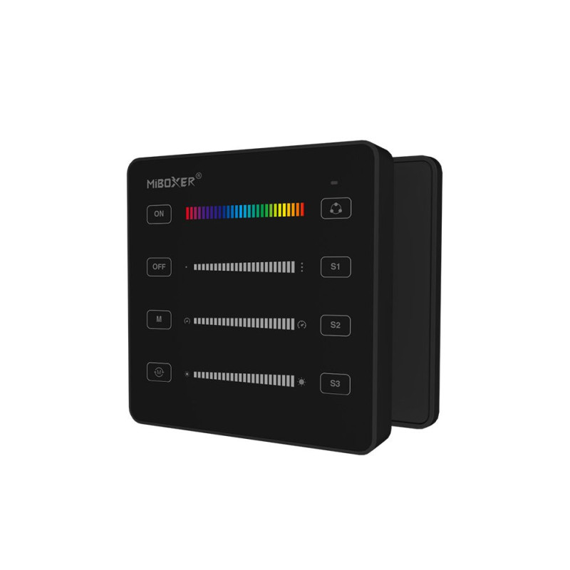 Miboxer B6B SPI több funkciós (3in1) rádiós fali távirányító futófény vezérlőkhöz - Fekete
