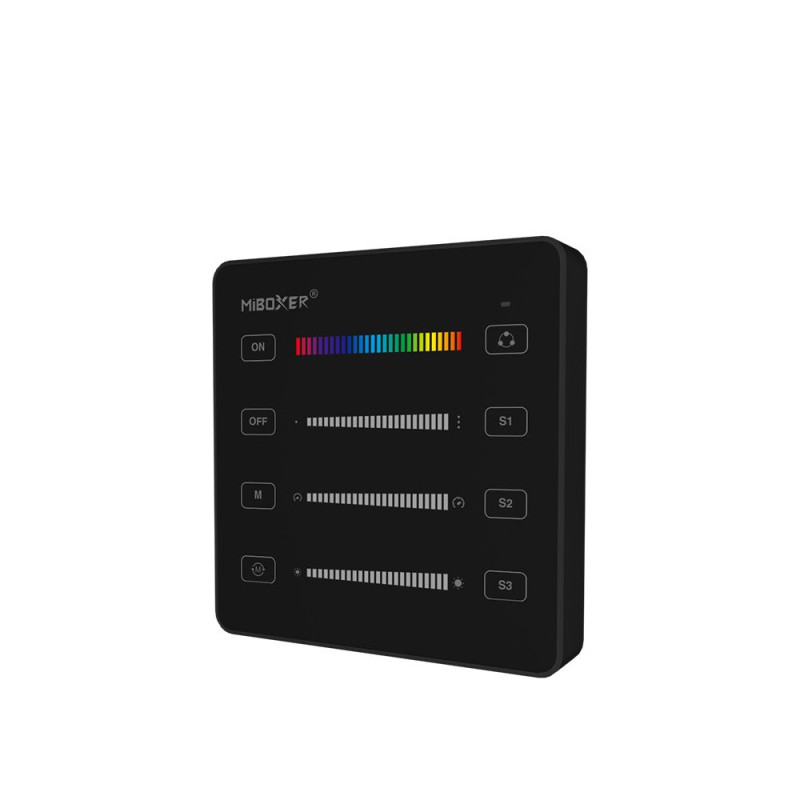 Miboxer B6B SPI több funkciós (3in1) rádiós fali távirányító futófény vezérlőkhöz - Fekete