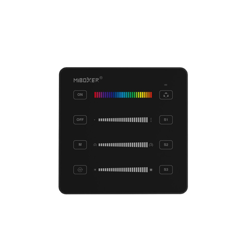 Miboxer B6B SPI több funkciós (3in1) rádiós fali távirányító futófény vezérlőkhöz - Fekete
