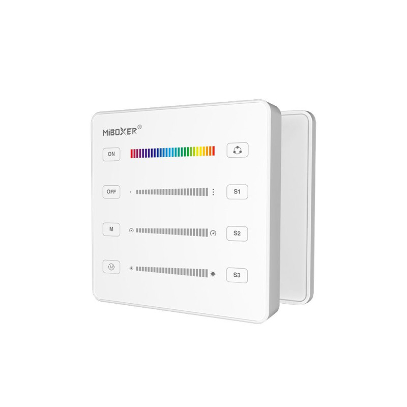 Miboxer B6 SPI több funkciós (3in1) rádiós fali távirányító futófény vezérlőkhöz - Fehér
