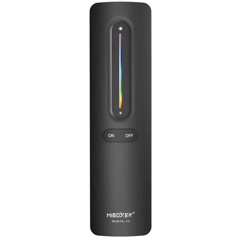 Miboxer RGB-CCT Rádiós egycsatornás távirányító Fekete