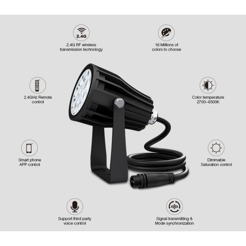 Színes RGB+CCT LED kerti lámpa szett