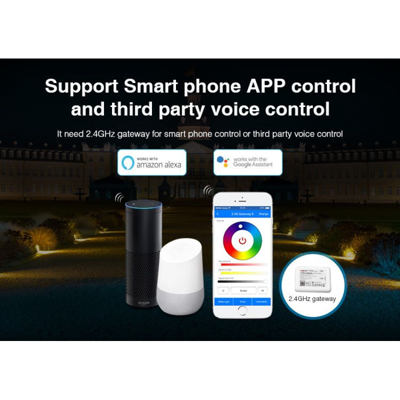 Színes RGB+CCT LED kerti lámpa szett