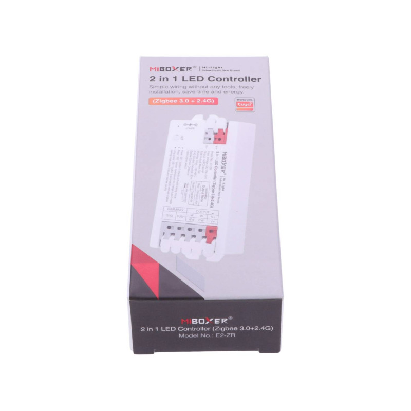 Miboxer 2in1 Univerzális LED szalag vezérlő Zigbee 3.0 12-24V 12A gyorscsatlakozóval