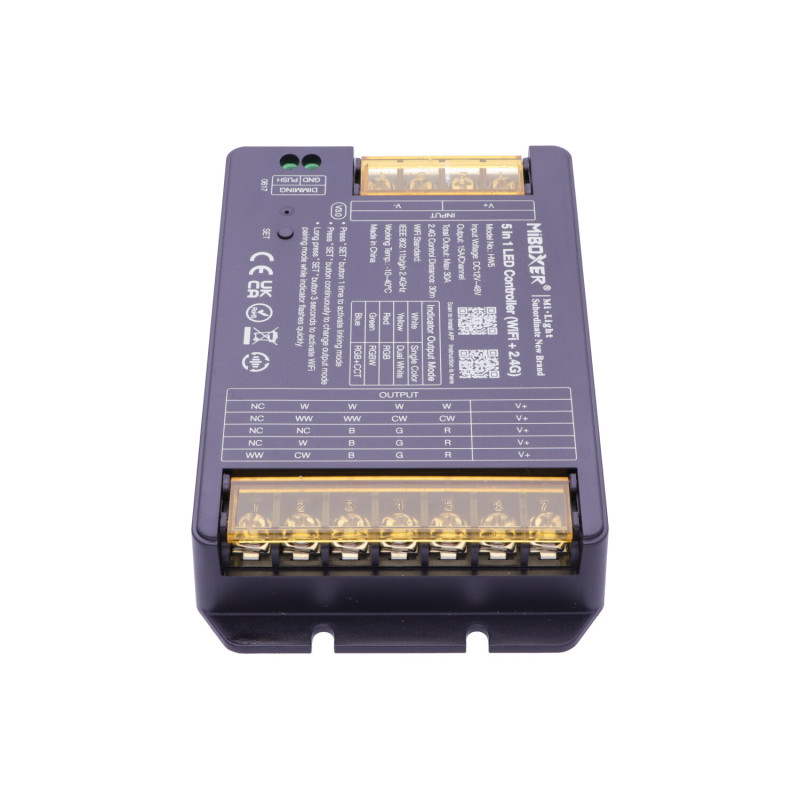 Miboxer HW5 WIFI TUYA Multifunkciós 5-in-1 LED szalag vezérlő 1440Watt 30A 12-48VDC