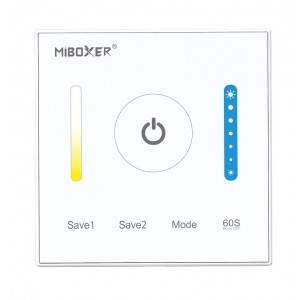 Miboxer vezetékes fali vezérlő panel CCT változtatható fehér LED szalagokhoz