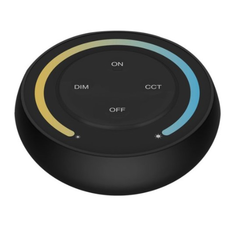 Miboxer Sunrise 1 csatornás CCT kerek rádiós távirányító fekete