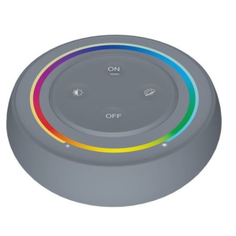 Miboxer Rainbow 1 csatornás RGB-CCT kerek rádiós távirányító szürke