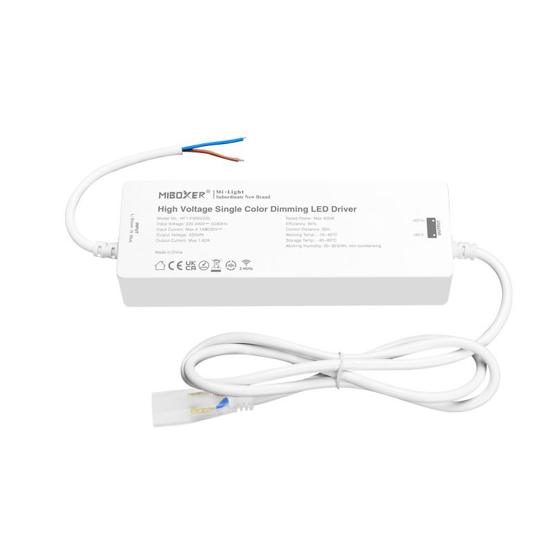 Miboxer (Mi-Light) 230V LED szalag vezérlő dimmer és tápegység 400W