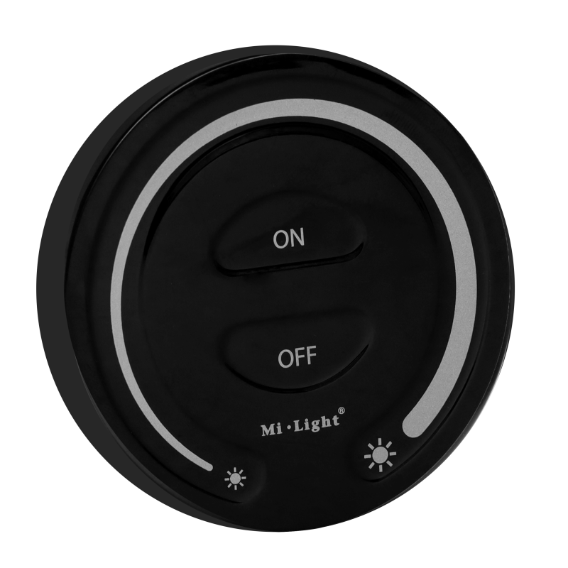 Miboxer fali kerek érintős fényerőszabályozó távvezérlő Fekete