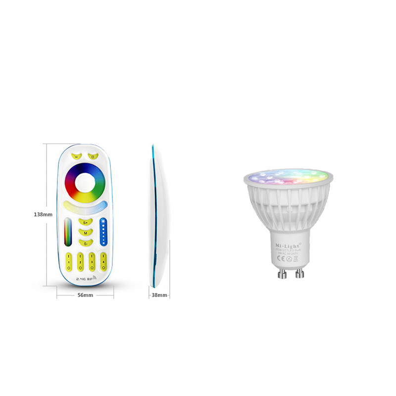 GU10 RGB+CCT 3 db-os smart izzó szett távirányítóval 