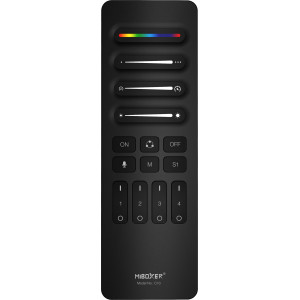 Miboxer SPI LED 4 zónás távirányító futófény digitális szalagokhoz - Fekete