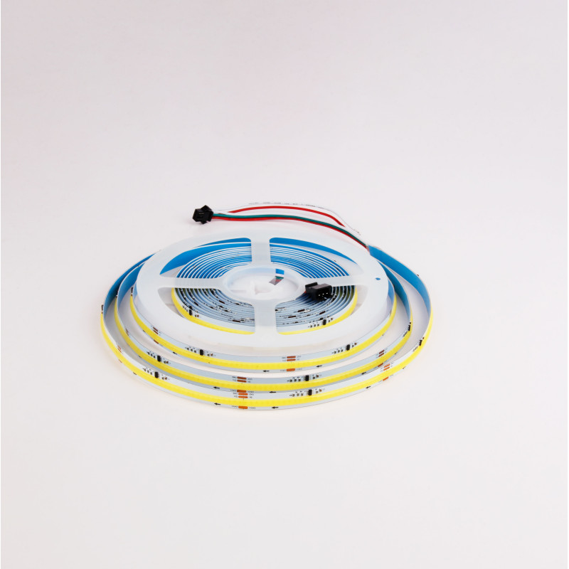 Miboxer SPI WS2811 digitális COB futófény LED szalag 24VDC 14W/m 6500K Hideg Fehér