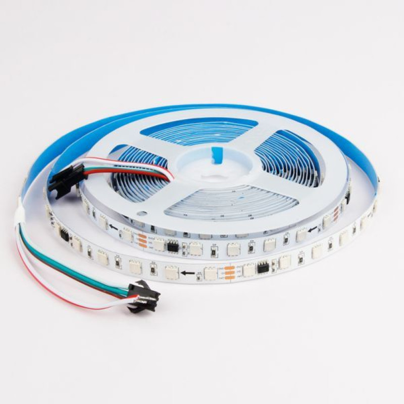 Miboxer SPI WS2815 RGB 5050-60 digitális futófény LED szalag 24VDC 6W/m