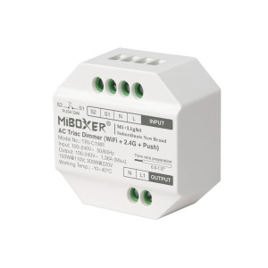 MIBOXER AC TRIAC TUYA WIFI Dimmer RF2.4GHz PUSH 230VAC 1.36A