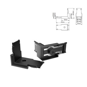 Miboxer Type26 vertikális sarok csatlakozó mágneses sínrendszerhez