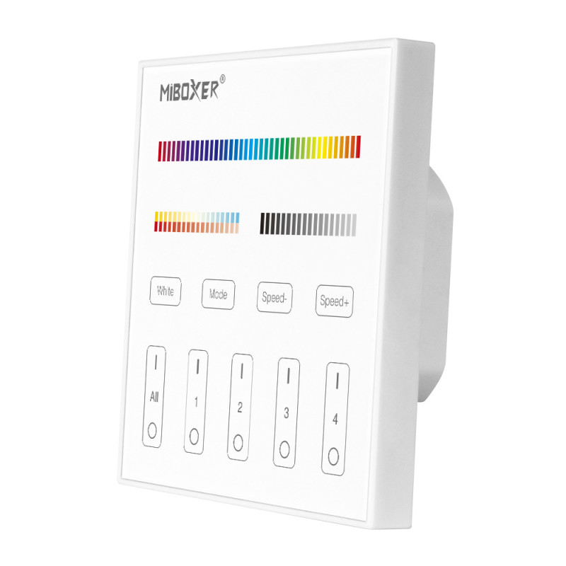 MIBOXER DMX512 Master RGB-CCT FullColor vezetékes fali panel távirányító